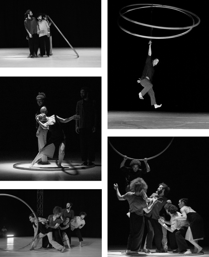 a patch of pictures from the choreography Dayira by the dance company Rose des Vents